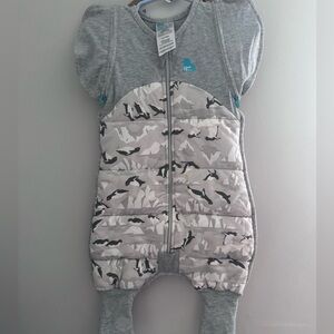 Love to dream 3.5 tog sleep walker Gray Sleep Suit with Penguin Print medium